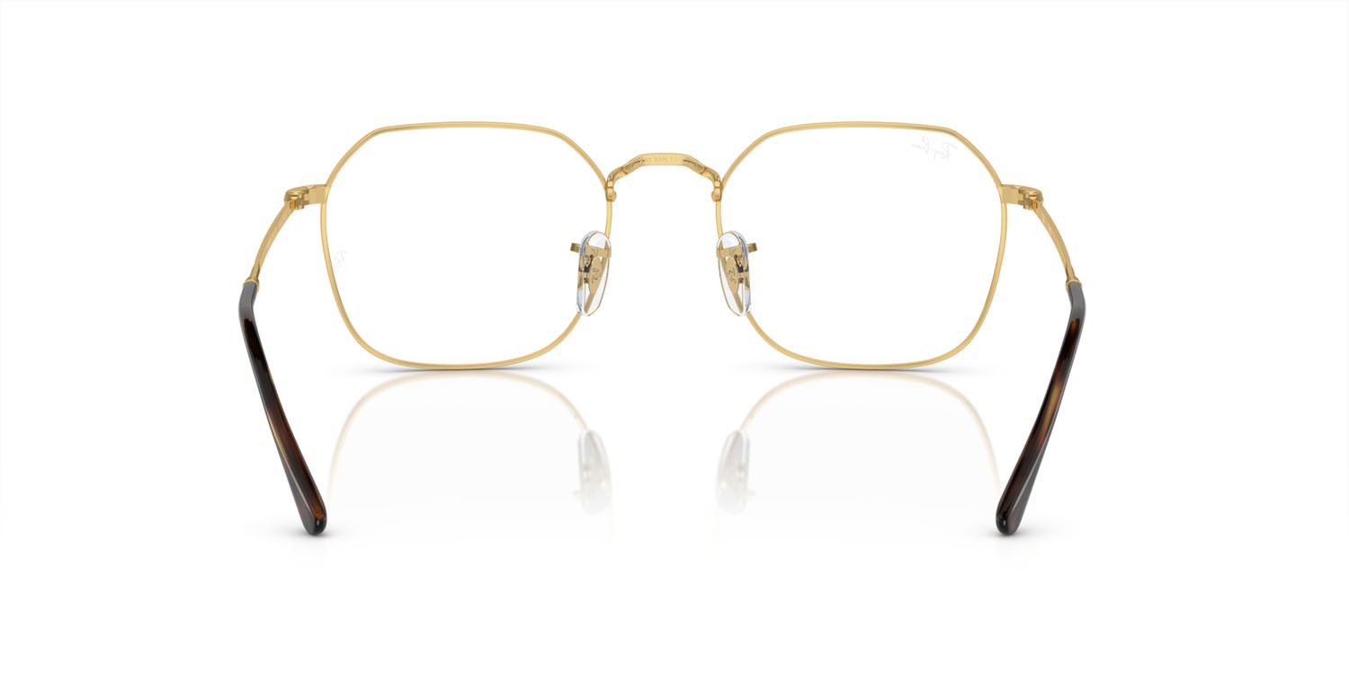 Occhiali da vista Ray-Ban Jim RX 3694V (3177) - RB 3694V 3177 colore havana su oro forma irregolare lenti trasparente