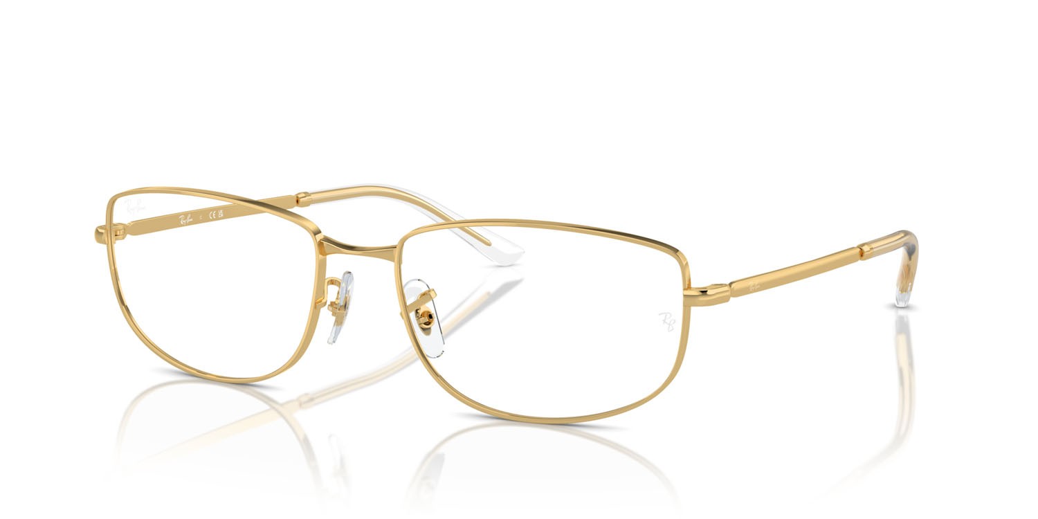 Occhiali da vista Ray-Ban RX 3732V (2500) - RB 3732V 2500 colore oro forma irregolare lenti trasparente