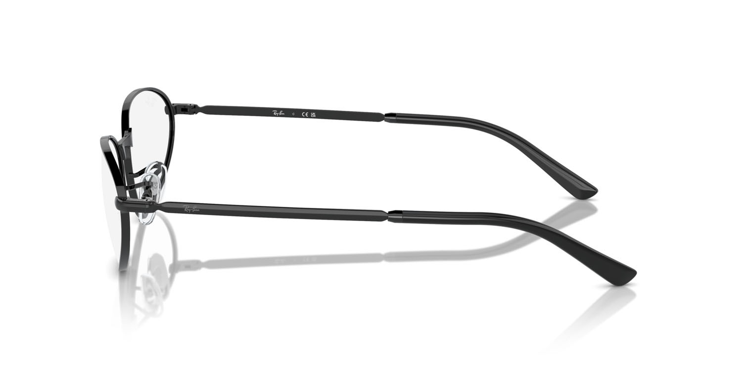 Eyeglasses Ray-Ban RX 3734V (2509) - RB 3734V 2509 color nero shape irregular lenses trasparente