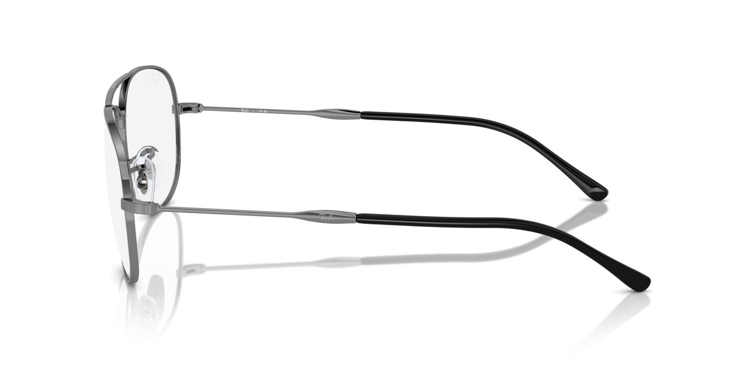 Eyeglasses Ray-Ban Bain Bridge RX 3735V (2502) - RB 3735V 2502 color gunmetal shape aviator lenses trasparente