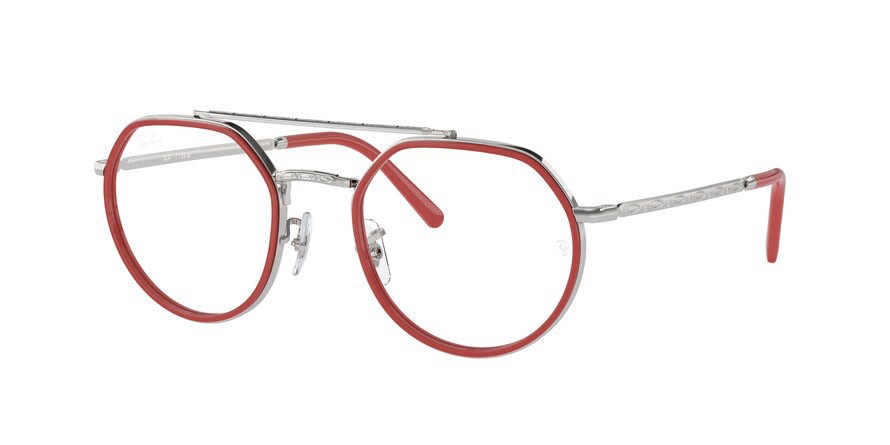 Brillen Ray-Ban RX 3765V (2501) - RB 3765V 2501 farbe argento form unregelmäßig gläser trasparente