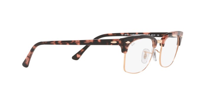 Brillen Ray-Ban Clubmaster Square RX 3916V (8118) - RB 3916V 8118 farbe pink havana form rechteckig gläser demo lens