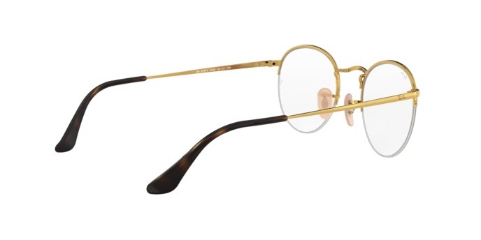 Occhiali da vista Ray-Ban Round Gaze RX 3947V (2500) - RB 3947V 2500 colore gold forma pantos lenti demo lens