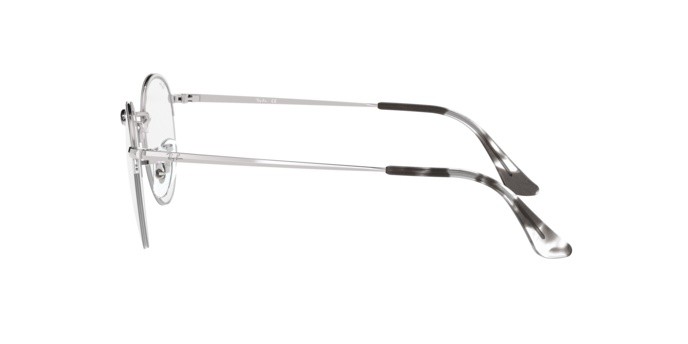Occhiali da vista Ray-Ban Round Gaze RX 3947V (2501) - RB 3947V 2501 colore silver forma pantos lenti demo lens