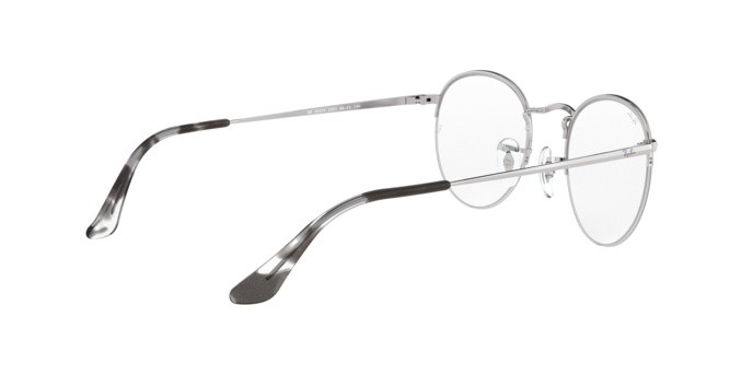 Occhiali da vista Ray-Ban Round Gaze RX 3947V (2501) - RB 3947V 2501 colore silver forma pantos lenti demo lens