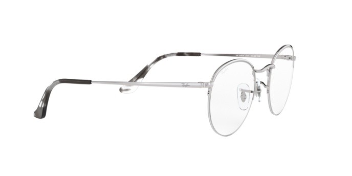 Occhiali da vista Ray-Ban Round Gaze RX 3947V (2501) - RB 3947V 2501 colore silver forma pantos lenti demo lens