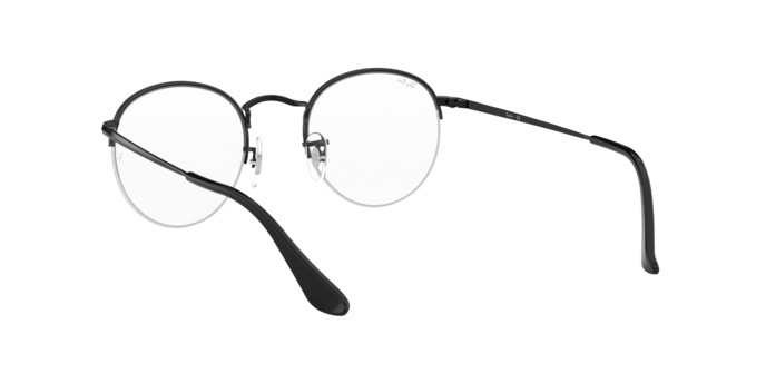 Occhiali da vista Ray-Ban Round Gaze RX 3947V (2509) - RB 3947V 2509 colore shiny black forma pantos lenti demo lens