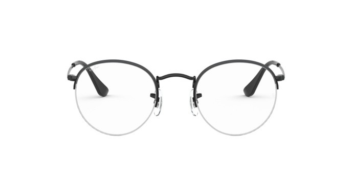 Occhiali da vista Ray-Ban Round Gaze RX 3947V (2509) - RB 3947V 2509 colore shiny black forma pantos lenti demo lens