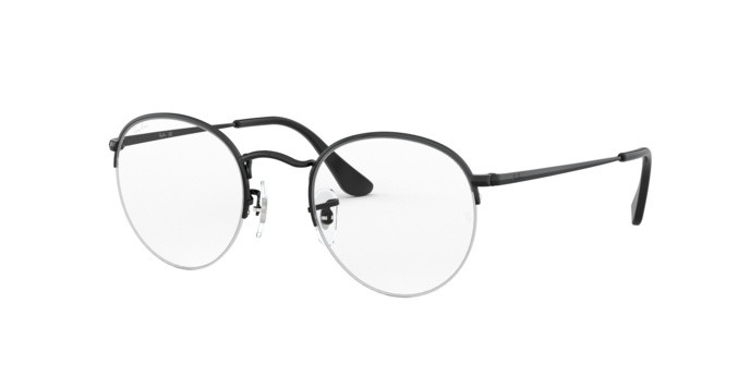 Occhiali da vista Ray-Ban Round Gaze RX 3947V (2509) - RB 3947V 2509 colore shiny black forma pantos lenti demo lens