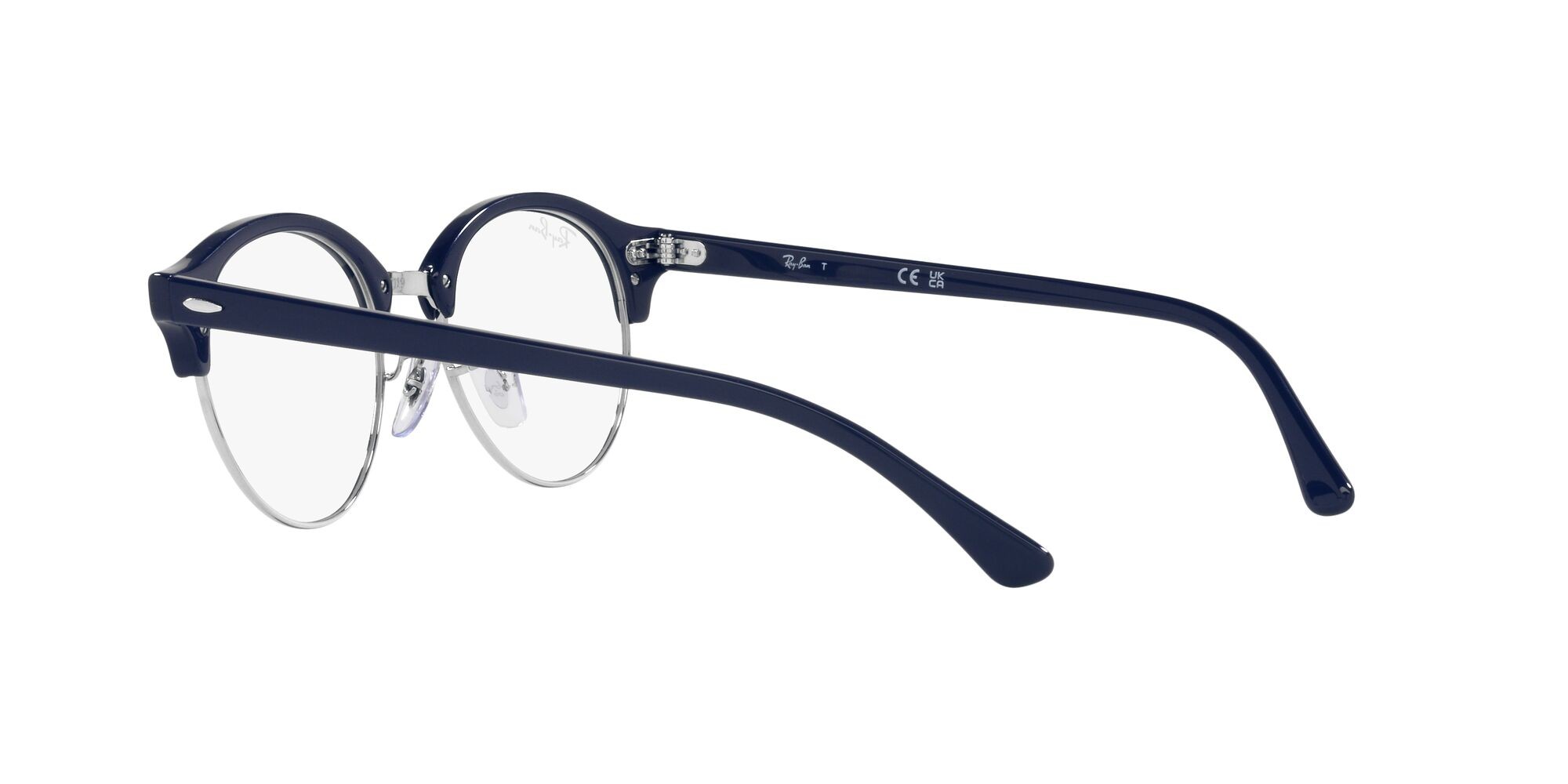 Brillen Ray-Ban Clubround RX 4246V (8231) - RB 4246V 8231 farbe blu form rund gläser lente demo