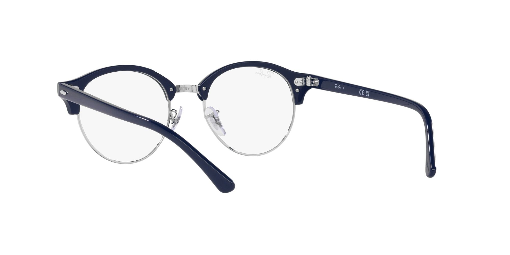 Brillen Ray-Ban Clubround RX 4246V (8231) - RB 4246V 8231 farbe blu form rund gläser lente demo