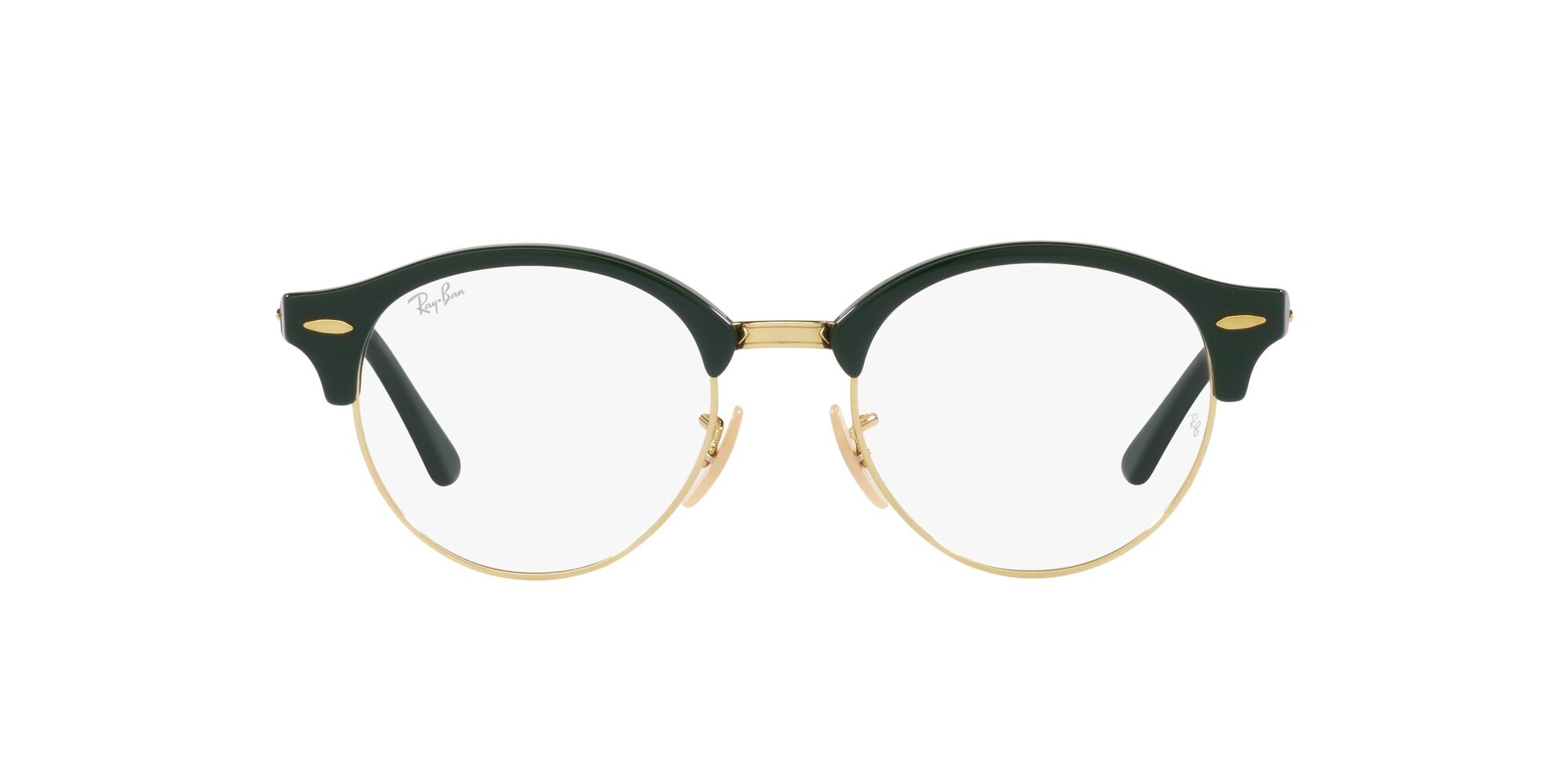 Brillen Ray-Ban Clubround RX 4246V (8233) - RB 4246V 8233 farbe verde form rund gläser lente demo