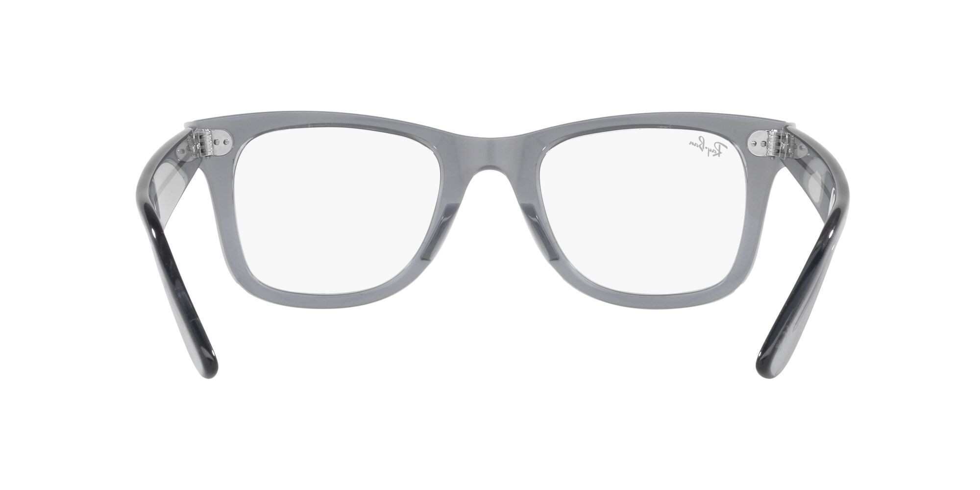 Occhiali da vista Ray-Ban Wayfarer Ease RX 4340V (8225) - RB 4340V 8225 colore grigio trasparente forma quadrato lenti lente demo