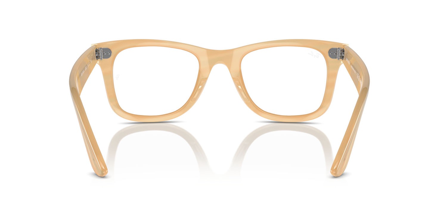 Occhiali da vista Ray-Ban Wayfarer Ease Change RX 4340V (8383) - RB 4340V 8383 colore photo striped brown forma quadrato lenti trasparente