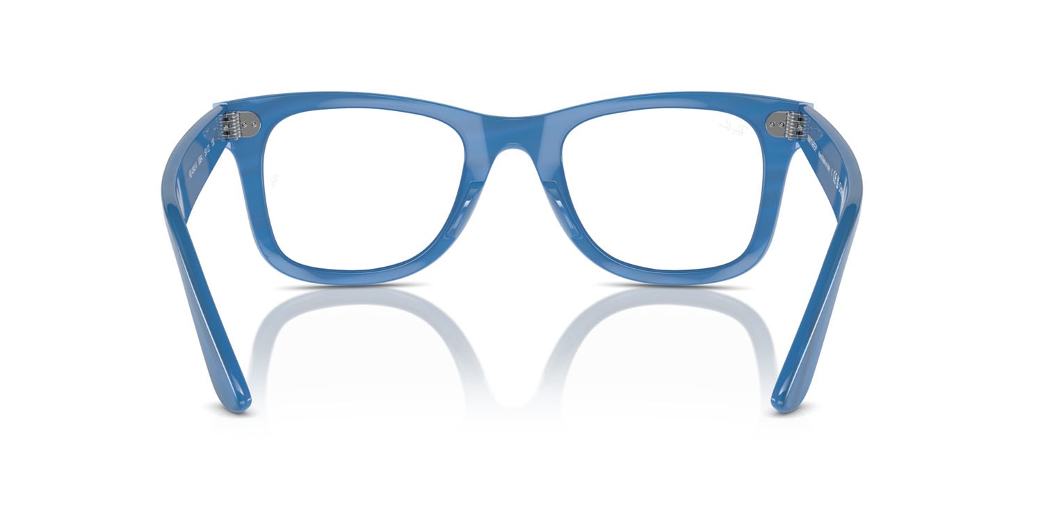 Occhiali da vista Ray-Ban Wayfarer Ease Change RX 4340V (8384) - RB 4340V 8384 colore photo striped blue forma quadrato lenti trasparente