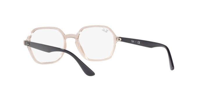 Brillen Ray-Ban RX 4361V (8138) - RB 4361V 8138 farbe transparent light brown form unregelmäßig gläser demo lens