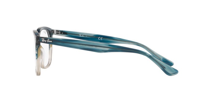 Occhiali da vista Ray-Ban RX 4362V (8146) - RB 4362V 8146 colore gradient turquoise havana forma quadrato lenti demo lens