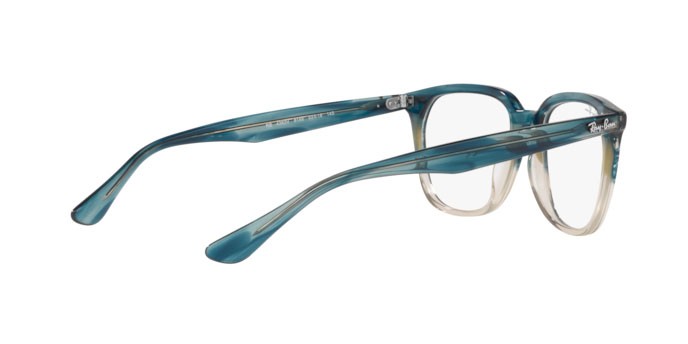 Occhiali da vista Ray-Ban RX 4362V (8146) - RB 4362V 8146 colore gradient turquoise havana forma quadrato lenti demo lens