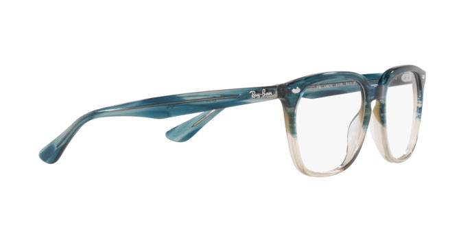 Occhiali da vista Ray-Ban RX 4362V (8146) - RB 4362V 8146 colore gradient turquoise havana forma quadrato lenti demo lens