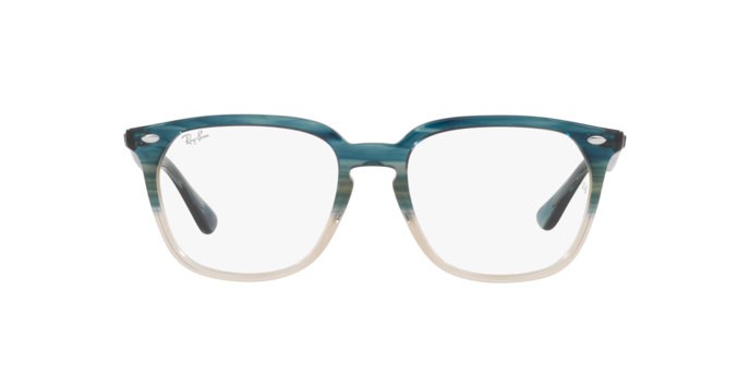 Occhiali da vista Ray-Ban RX 4362V (8146) - RB 4362V 8146 colore gradient turquoise havana forma quadrato lenti demo lens