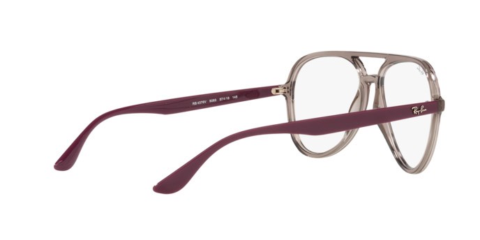 Brillen Ray-Ban RX 4376V (8083) - RB 4376V 8083 farbe transparent grey form aviator gläser demo lens