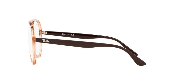 Brillen Ray-Ban RX 4376V (8172) - RB 4376V 8172 farbe transparent brown form aviator gläser demo lens