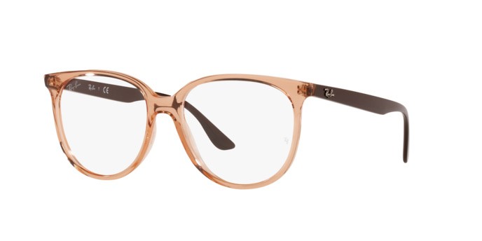 Brillen Ray-Ban RX 4378V (8172) - RB 4378V 8172 farbe transparent brown form quadratisch gläser demo lens
