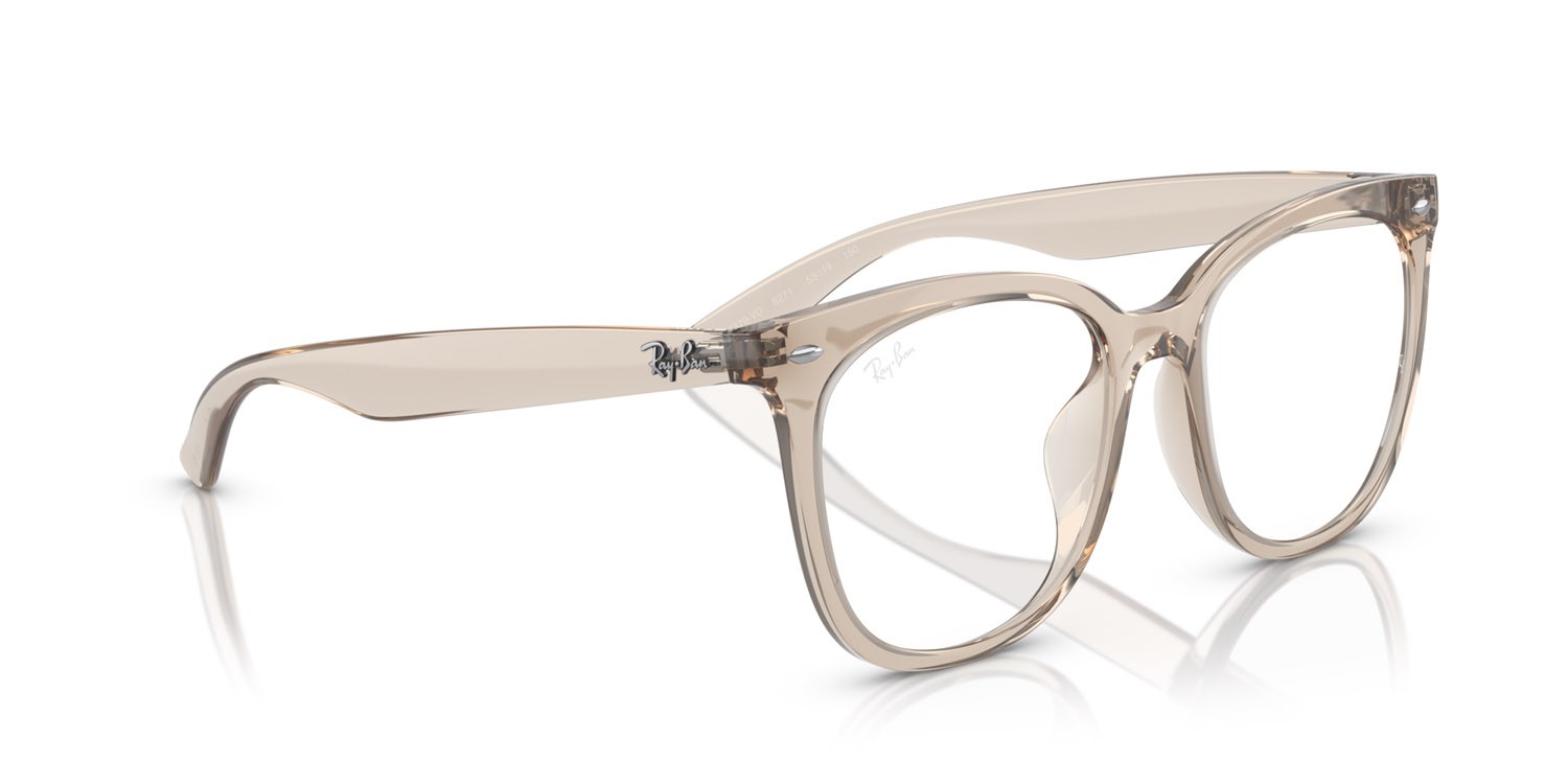 Brillen Ray-Ban RX 4379VD (8271) - RB 4379VD 8271 farbe marrone chiaro trasparente form quadratisch gläser trasparente