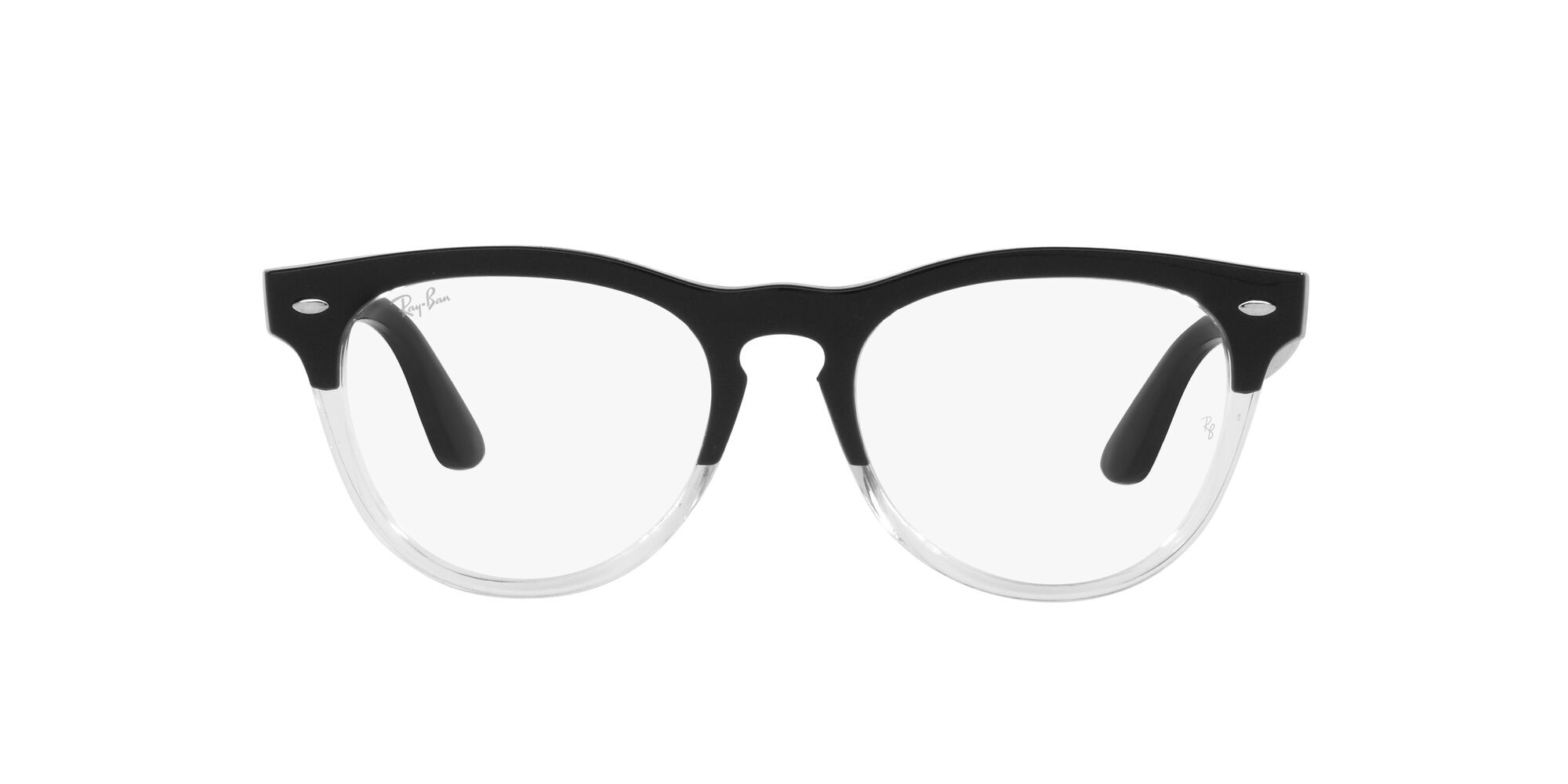 Eyeglasses Ray-Ban Iris RX 4471V (8193) - RB 4471V 8193 color nero su trasparente shape square lenses lente demo