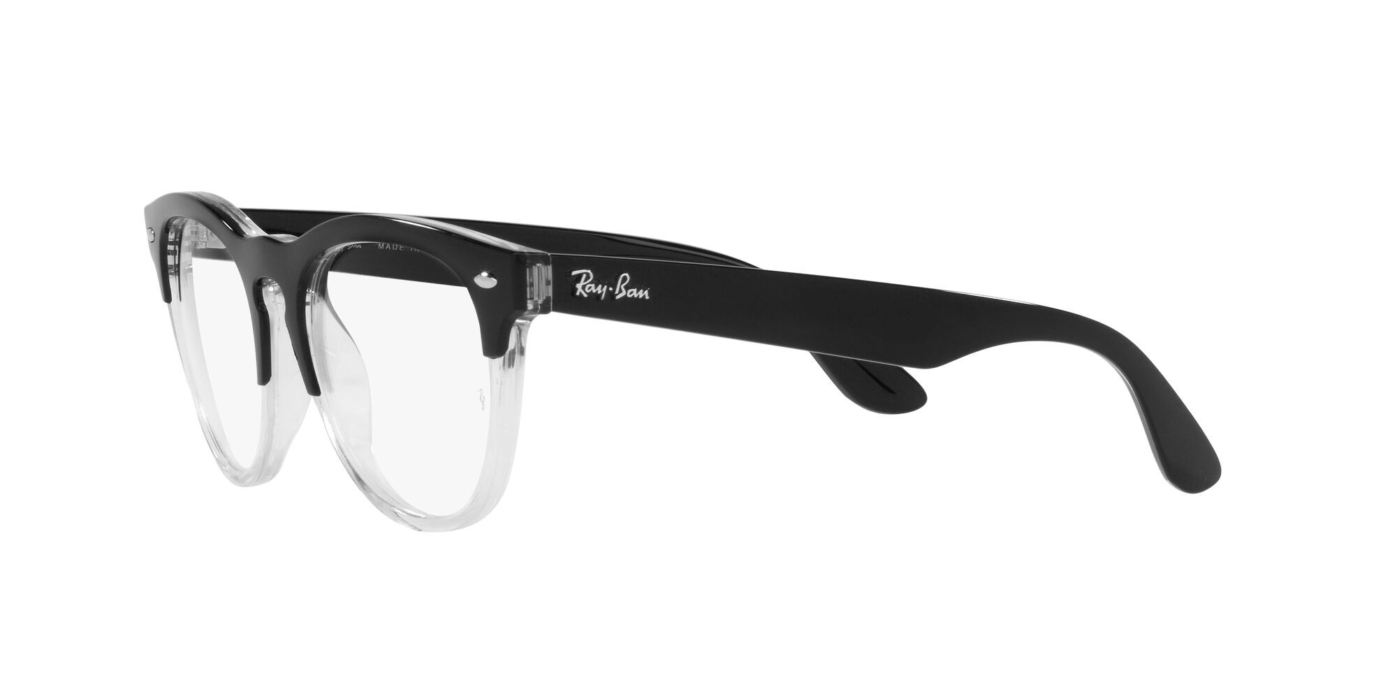 Eyeglasses Ray-Ban Iris RX 4471V (8193) - RB 4471V 8193 color nero su trasparente shape square lenses lente demo