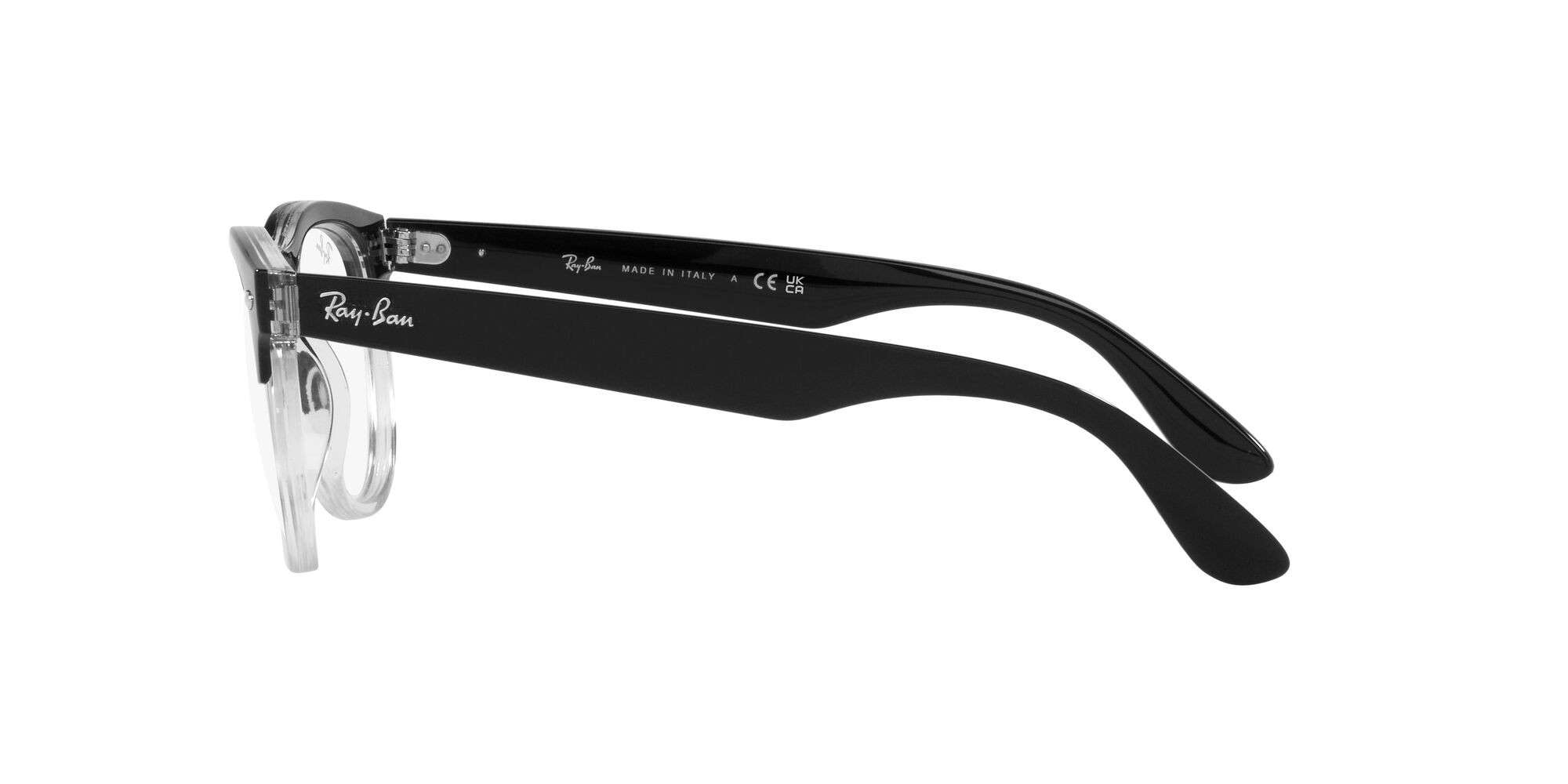 Eyeglasses Ray-Ban Iris RX 4471V (8193) - RB 4471V 8193 color nero su trasparente shape square lenses lente demo