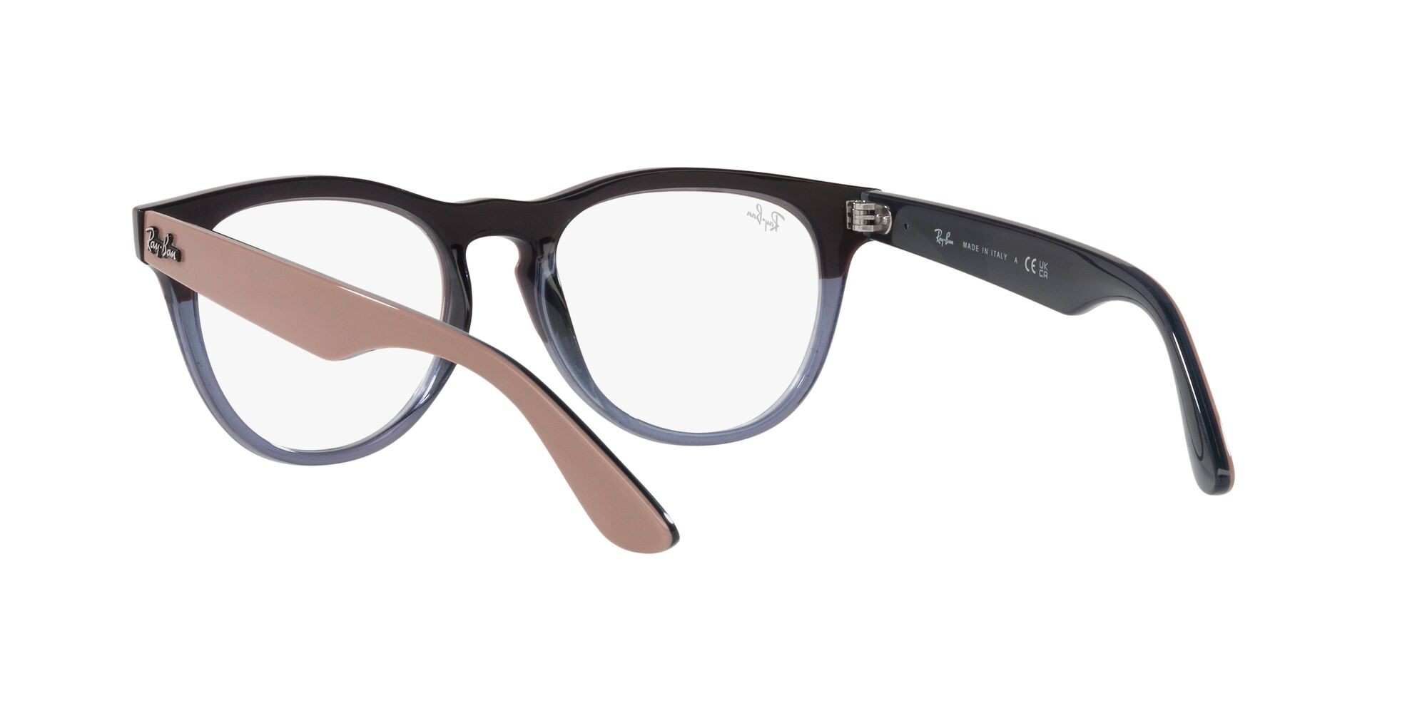 Brillen Ray-Ban Iris RX 4471V (8195) - RB 4471V 8195 farbe beige on transparent dark blue form quadratisch gläser lente demo