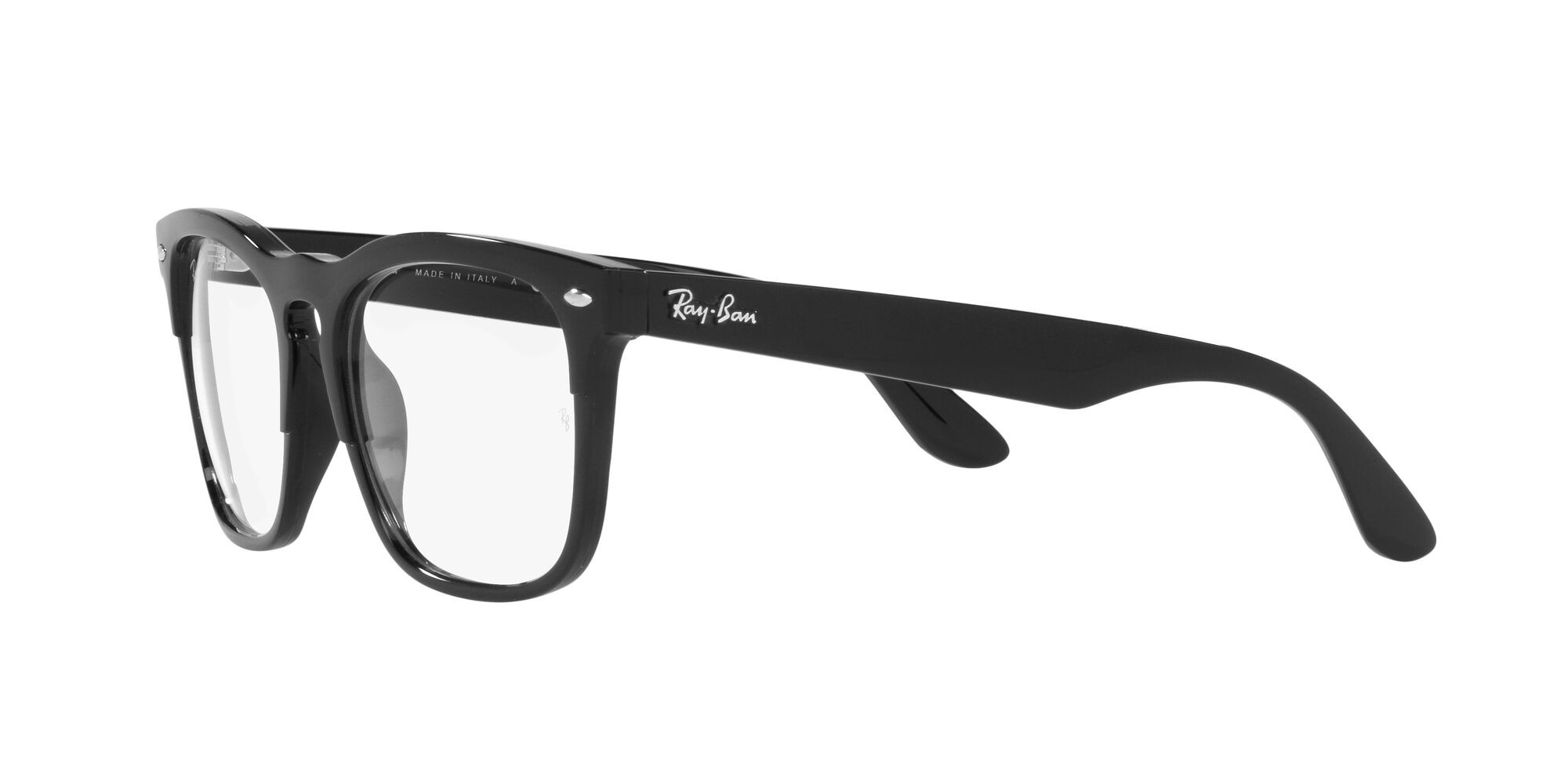 Brillen Ray-Ban Steve RX 4487V (8192) - RB 4487V 8192 farbe nero su oro form quadratisch gläser trasparente
