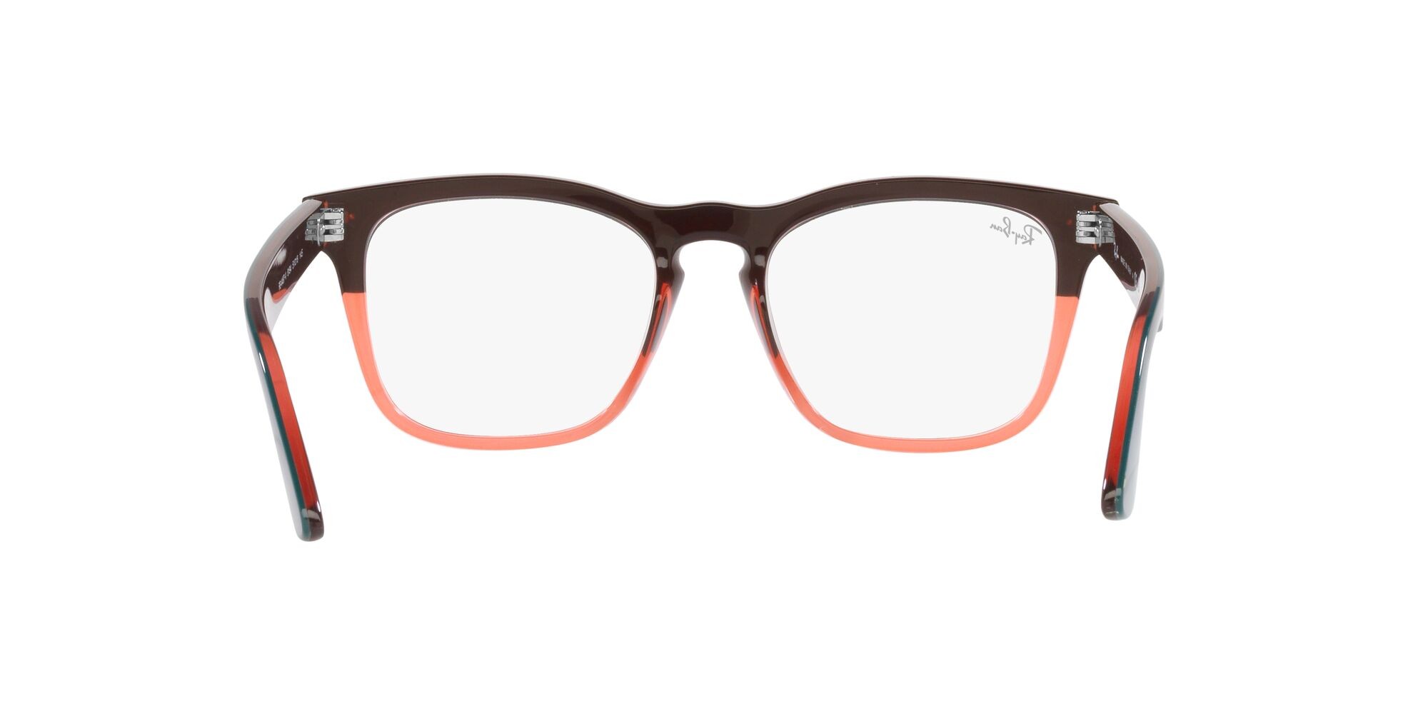 Brillen Ray-Ban Steve RX 4487V (8194) - RB 4487V 8194 farbe dark green on translucent light red form quadratisch gläser lente demo