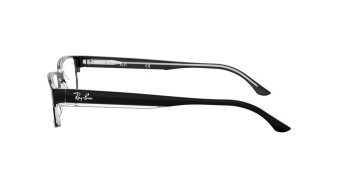 Brillen Ray-Ban RX 5114 (2034) - RB 5114 2034 farbe top black on transparent form rechteckig gläser demo lens