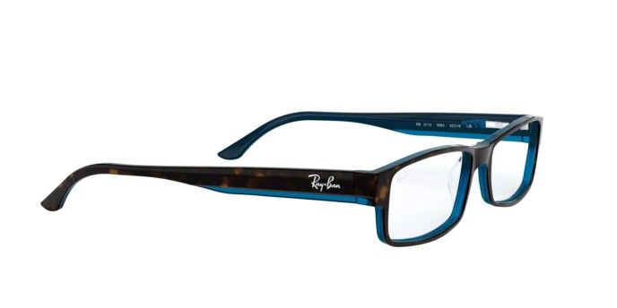 Brillen Ray-Ban RX 5114 (5064) - RB 5114 5064 farbe top havana on blue form rechteckig gläser demo lens