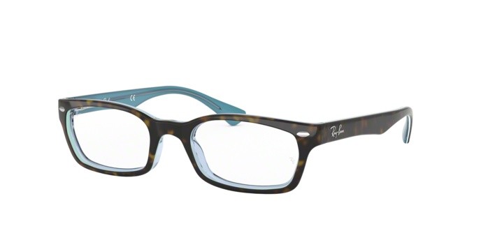Brillen Ray-Ban RX 5150 (5023) - RB 5150 5023 farbe top havana on tr azure form rechteckig gläser demo lens