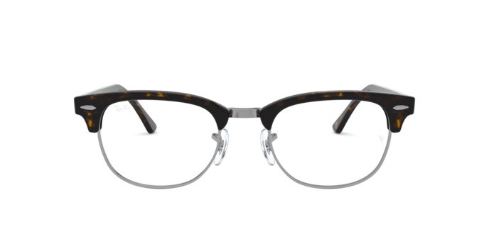 Eyeglasses Ray-Ban Clubmaster Optics RX 5154 (2012) - RB 5154 2012 color dark havana shape square lenses demo lens
