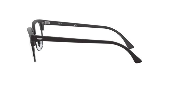 Eyeglasses Ray-Ban Clubmaster Optics RX 5154 (2077) - RB 5154 2077 color matte black shape square lenses demo lens
