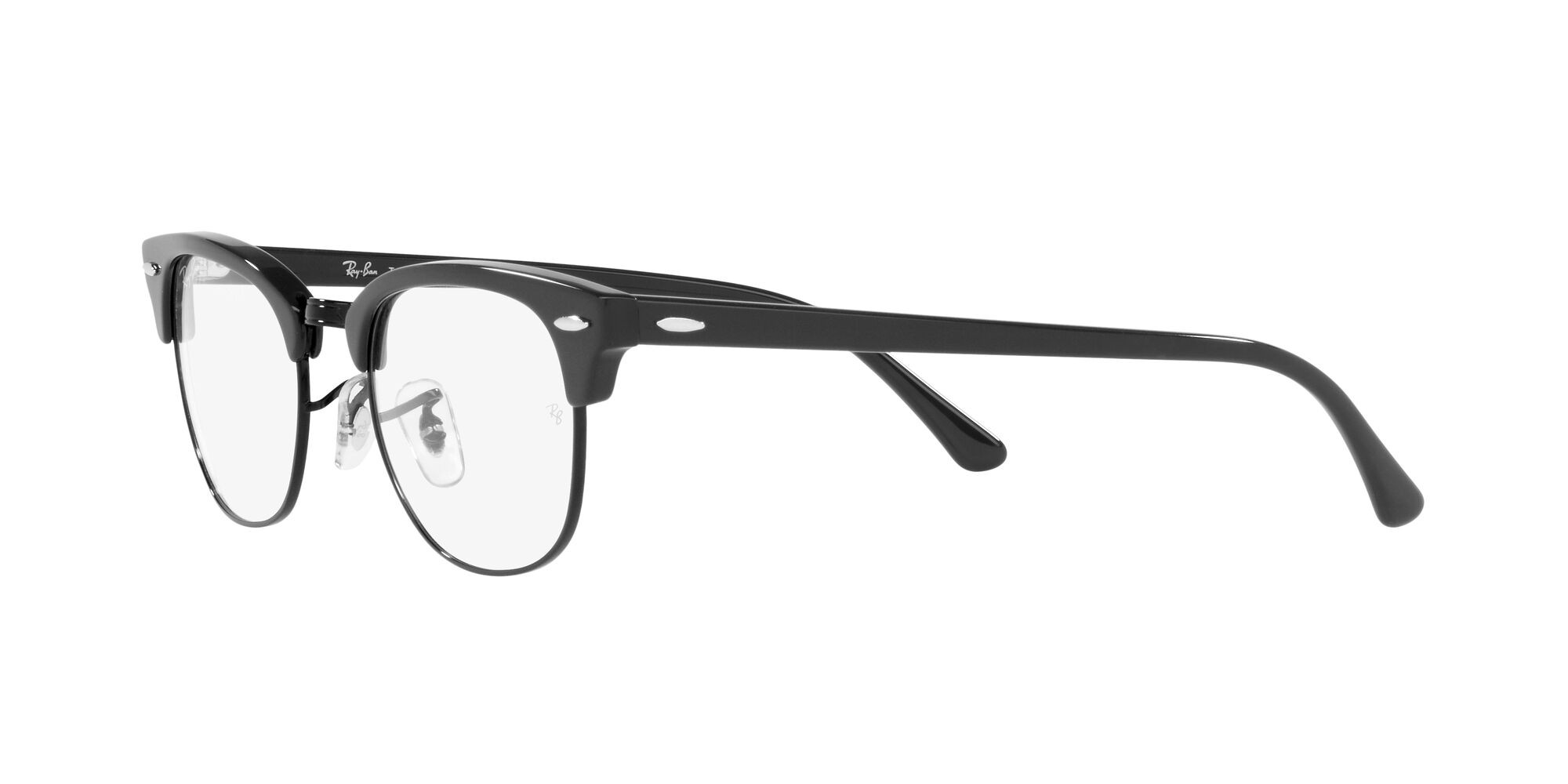 Eyeglasses Ray-Ban Clubmaster RX 5154 (8232) - RB 5154 8232 color green on arista shape square lenses lente demo