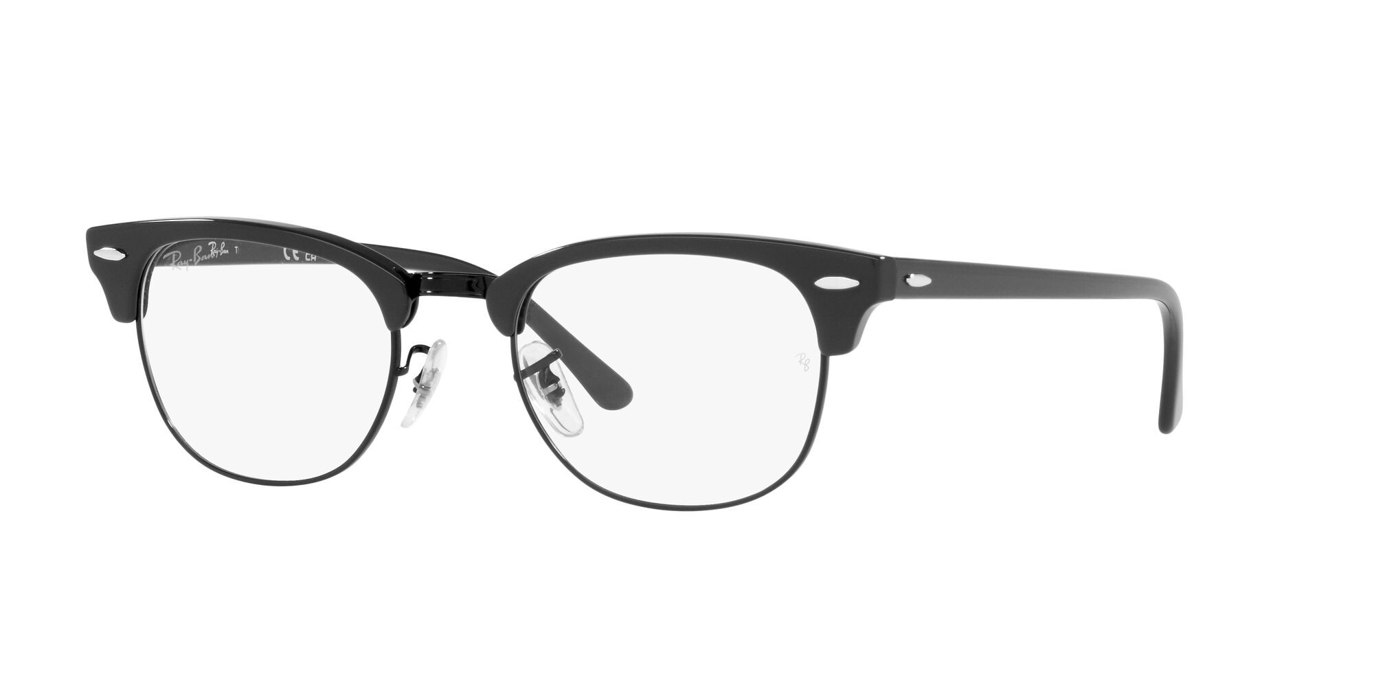 Eyeglasses Ray-Ban Clubmaster RX 5154 (8232) - RB 5154 8232 color green on arista shape square lenses lente demo