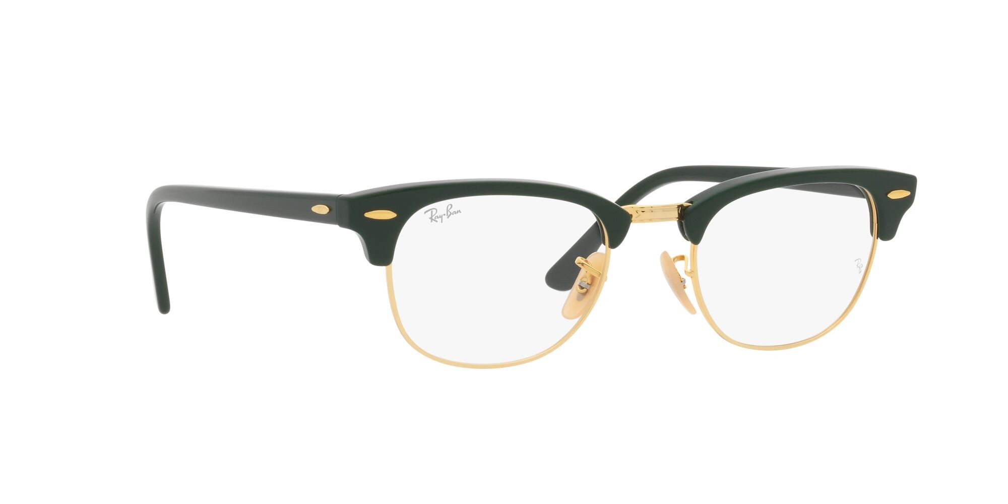 Brillen Ray-Ban Clubmaster RX 5154 (8233) - RB 5154 8233 farbe grigio su nero form quadratisch gläser lente demo