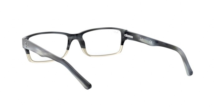 Occhiali da vista Ray-Ban RX 5169 (5540) - RB 5169 5540 colore grey horn grad trasp grey forma rettangolare lenti demo lens