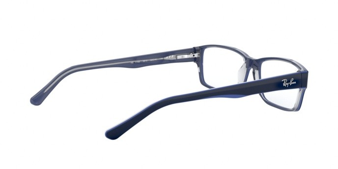 Occhiali da vista Ray-Ban RX 5169 (5815) - RB 5169 5815 colore trasp grey on top blue forma rettangolare lenti demo lens