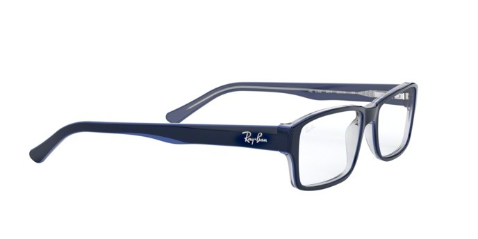 Occhiali da vista Ray-Ban RX 5169 (5815) - RB 5169 5815 colore trasp grey on top blue forma rettangolare lenti demo lens