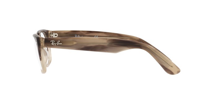 Eyeglasses Ray-Ban New Wayfarer RX 5184 (8107) - RB 5184 8107 color gradient brown havana shape square lenses demo lens