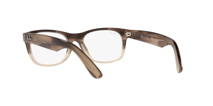 Eyeglasses Ray-Ban New Wayfarer RX 5184 (8107) - RB 5184 8107 color gradient brown havana shape square lenses demo lens