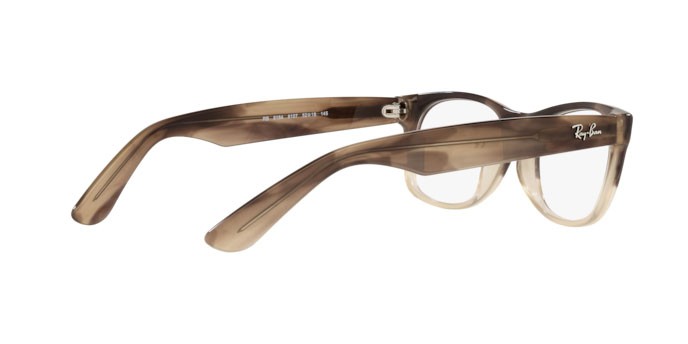 Eyeglasses Ray-Ban New Wayfarer RX 5184 (8107) - RB 5184 8107 color gradient brown havana shape square lenses demo lens