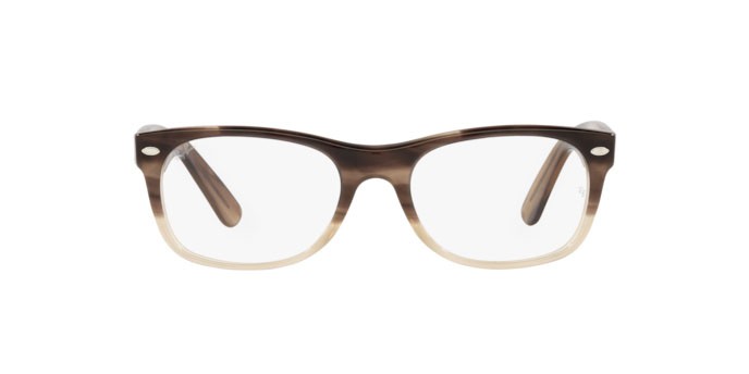 Eyeglasses Ray-Ban New Wayfarer RX 5184 (8107) - RB 5184 8107 color gradient brown havana shape square lenses demo lens