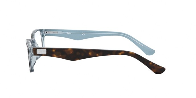 Brillen Ray-Ban RX 5206 (5023) - RB 5206 5023 farbe top havana on tr azure form rechteckig gläser demo lens